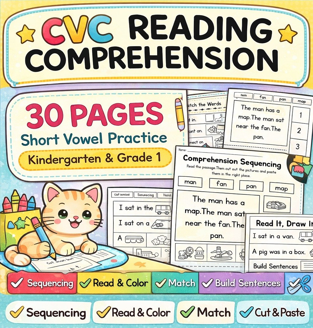 Comprehension Worksheets - Kindergarten Reading Comprehension 